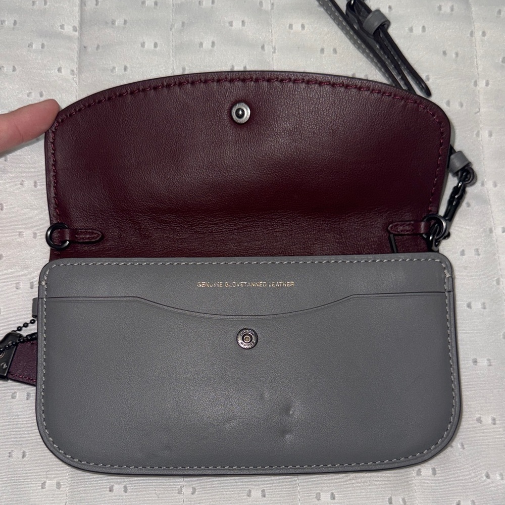 Coach 1941 Edition Wristlet Grey Glove Tanned Leather - Picture 3 of 6